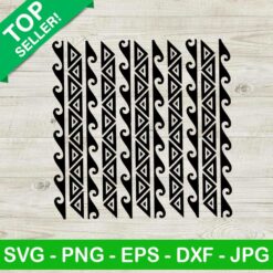 Seamless kakau hawaiilan pattern SVG