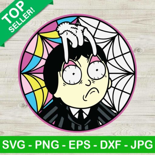 Forced Look Wednesday Addams Svg