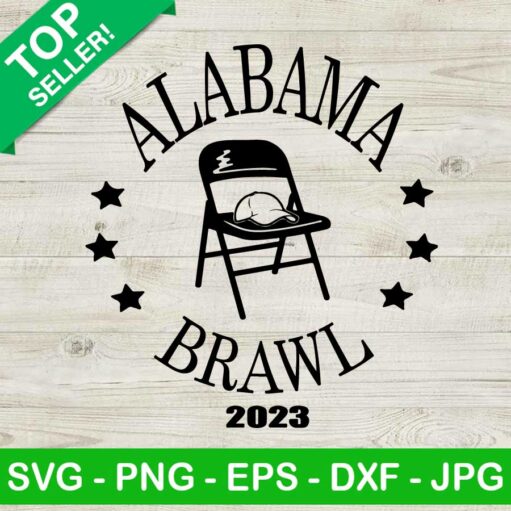 Alabama Brawl Folding Chair 2023 Svg