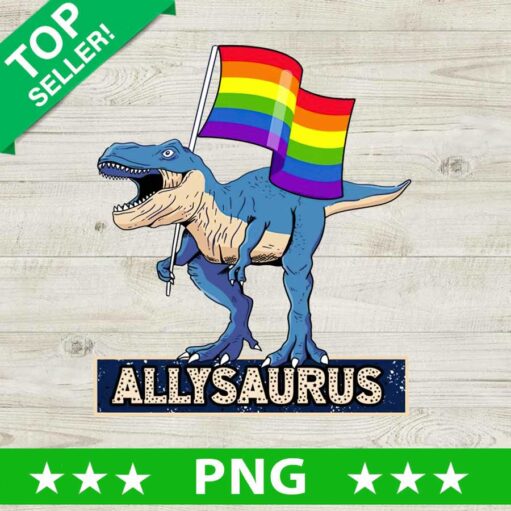 Lgbt Allysaurus Dinosaur Png