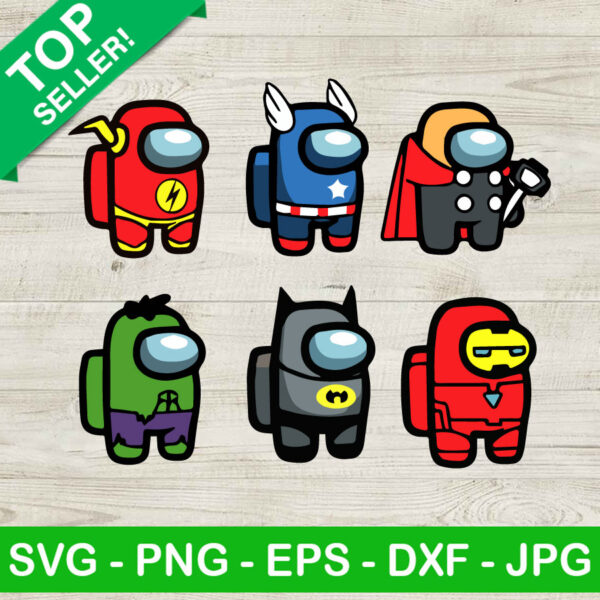 Avenger Superheroes Among Us SVG Bundle