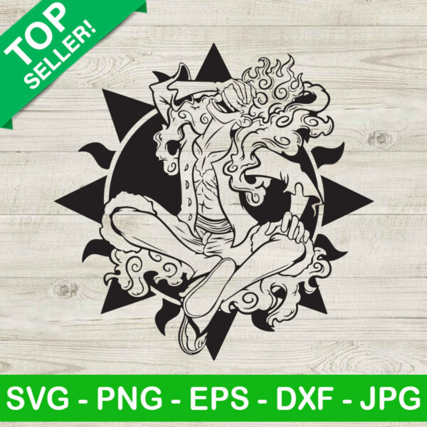 Monkey D Luffy GEAR 5 Once Piece SVG