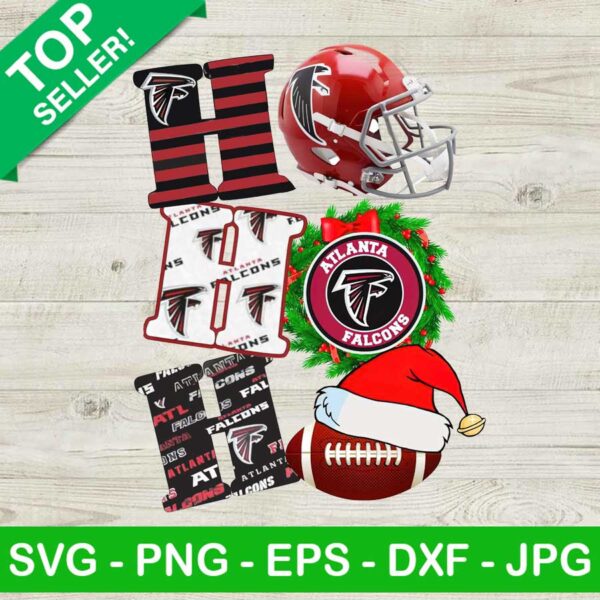 Christmas Atlanta Falcons Football bundle PNG
