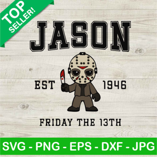 Jason Voorhees Friday The 13Th Svg