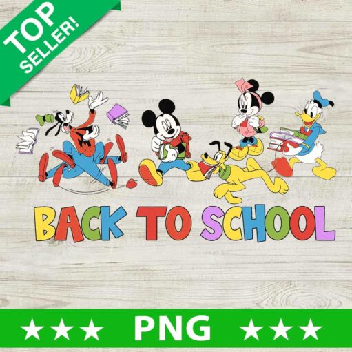 Disney Mouse And Friends Back To School PNG