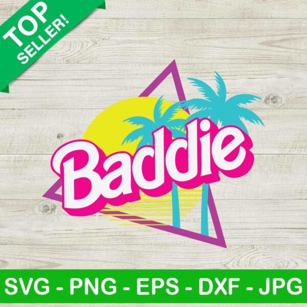 Retro 80s Barbie Baddie Malibu SVG