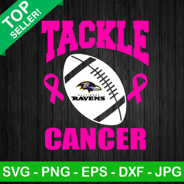 Tackle Cancer Baltimore Ravens SVG