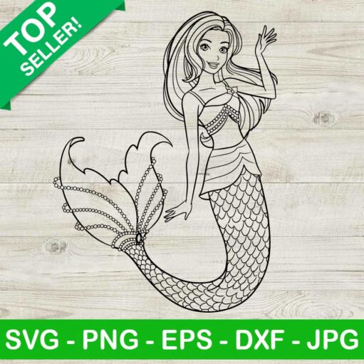 Barbie Mermaid Svg