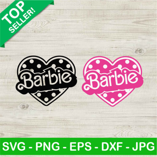 Barbie Heart Svg Bundle
