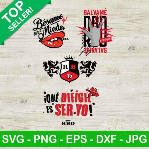 RBD Logo SVG Bundle, Rebelde Tour 2023 SVG, Bésame sin miedo RBD Soya Rebelde Tour 2023 SVG