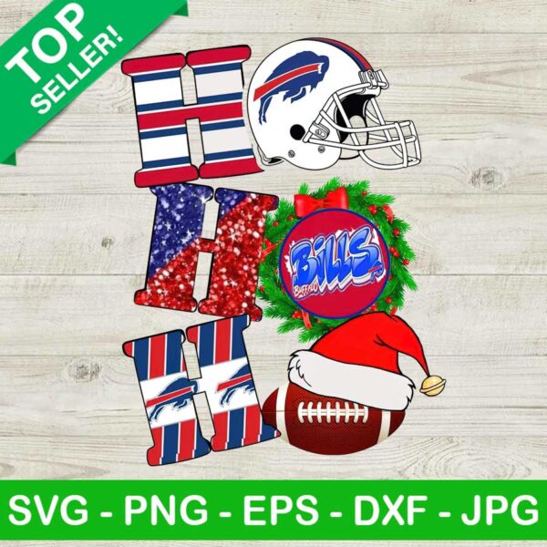 Christmas Hohoho Buffalo Bills PNG