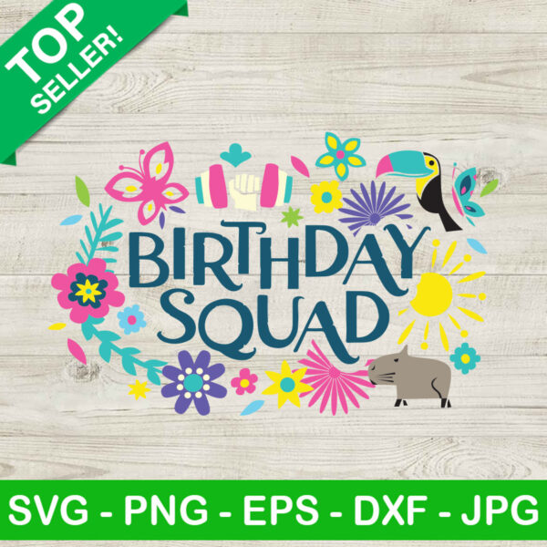 Encanto logo Birthday Squad SVG