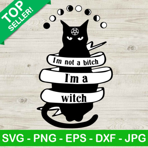 I'M Not A Bitch I Am A Witch Svg