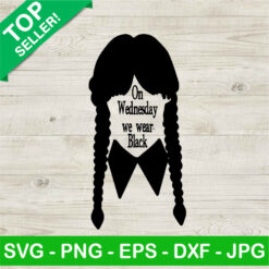 On Wednesday We Wear Black SVG PNG