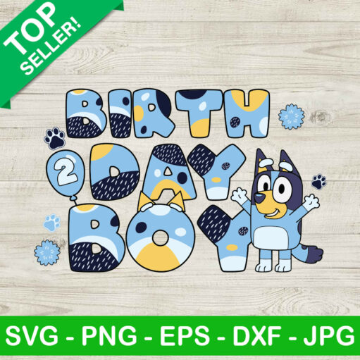 Bluey Birthday Boy Svg