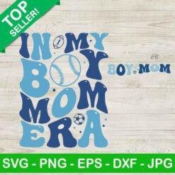 In My Boy Mom Era SVG, Football Boy Mom SVG, Retro Mom SVG PNG DXF