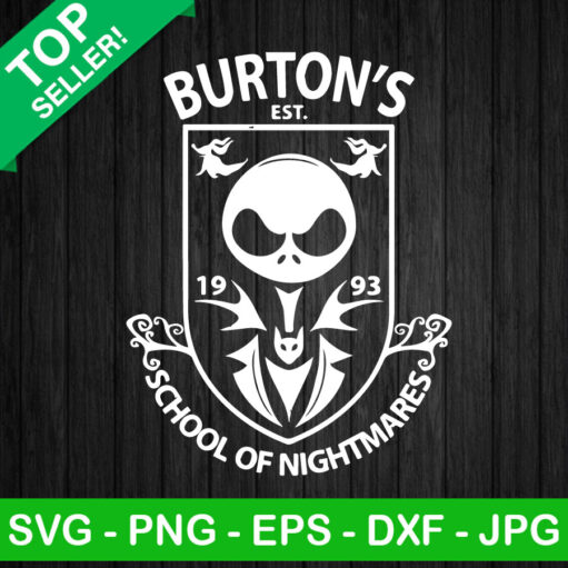 Burtons School Of Nightmares SVG