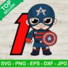 Marvel America Captain 1st Birthday SVG