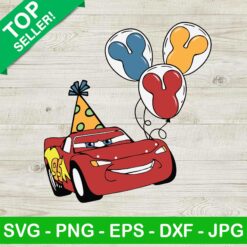 Disney Lightning Mcqueen Car Birthday SVG