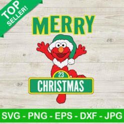 Cookie Monster Merry Christmas SVG