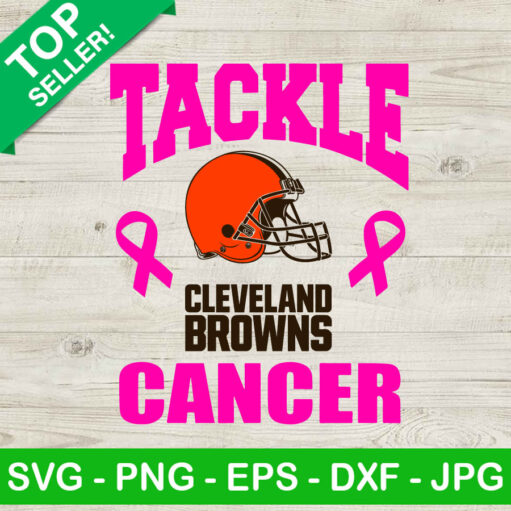 Tackle Breast Cancer Cleveland Browns Svg