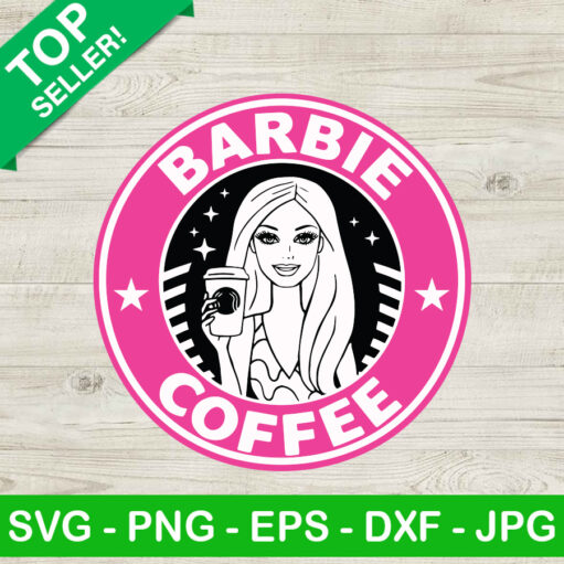 Barbie Coffee Logo Svg