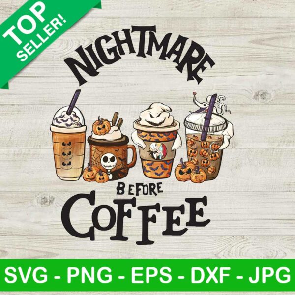 Nightmare Before Christmas Coffee PNG
