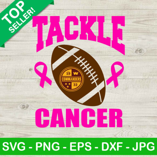 Tackle Breast Cancer Washington Commanders SVG