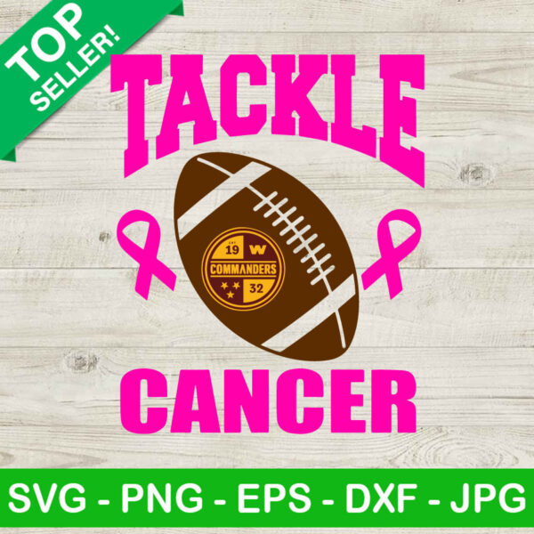 Tackle Breast Cancer Washington Commanders SVG