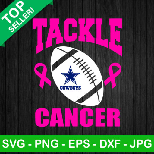 Tackle Breast Cancer Dallas Cowboy SVG