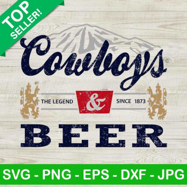 Cowboy and Beer The Legend Since 1873 PNG