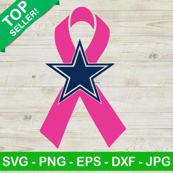 Dallas Cowboys Breast Cancer Logo SVG