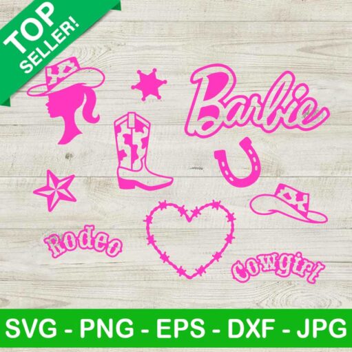 Barbie Cowgirl Rodeo Svg