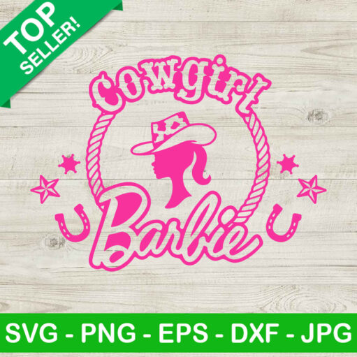 Cowgirl Barbie Svg Png