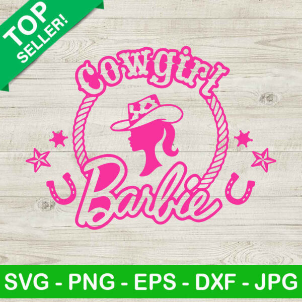 Cowgirl Barbie SVG PNG