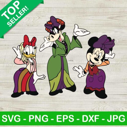 Minnie Mouse Halloween Witch Svg