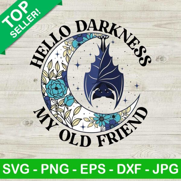 Hello Darkness My Old Friend Moon Bat PNG