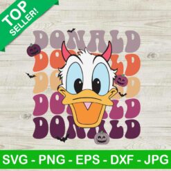 Donald Halloween SVG, Retro Halloween SVG, Trick Or Treat SVG, Disney Halloween SVG