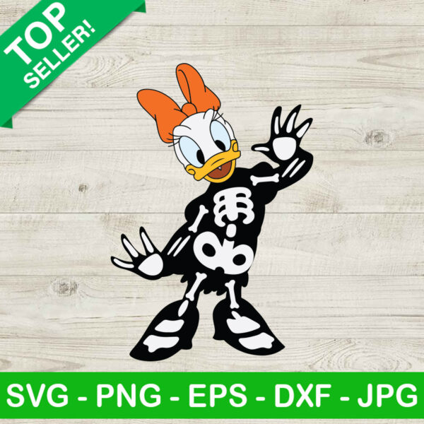 Daisy Duck Skeleton SVG