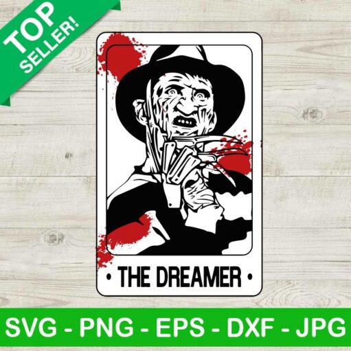 Freddy Krueger The Dreamer Tarot Card Svg