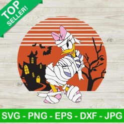 Daisy Duck Mummy Halloween SVG, Trick Or Treat SVG, Halloween Masquerade SVG, Daisy Duck Costume Halloween SVG Files