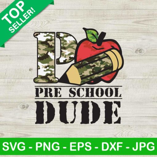 Pre School Dude Svg