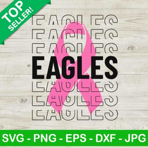 Eagles Football Breast Cancer SVG