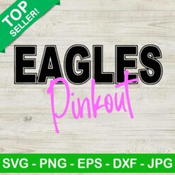Eagles Pinkout SVG, Breast Cancer Football SVG, Eagles Pink Out Breast Cancer SVG