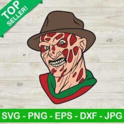 Horror Freddy Krueger Halloween SVG, Horror Movie Characters SVG, Halloween Costume SVG PNG DXF