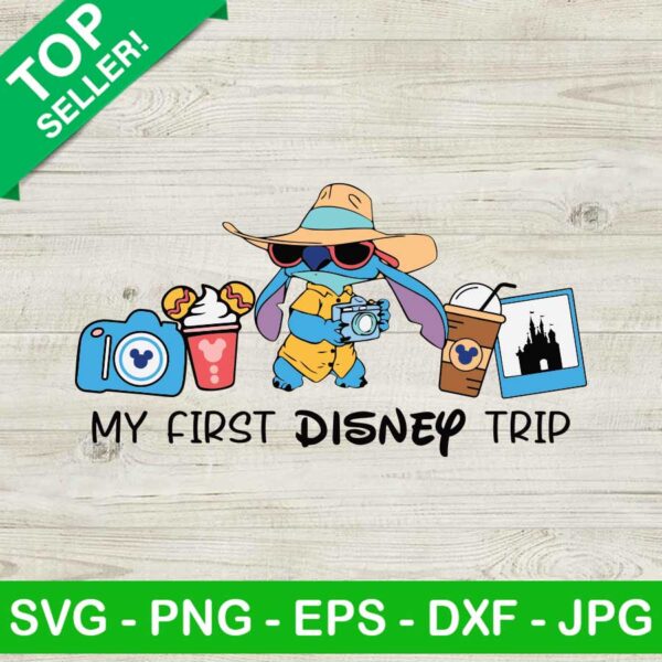 Stitch My First Disney Trip SVG