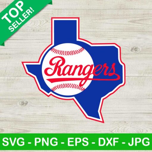 Texas Rangers Baseball Team Svg