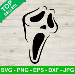 Ghostface Mask SVG, Horror Scream SVG, Horror Ghost Halloween SVG, Movie Characters SVG PNG