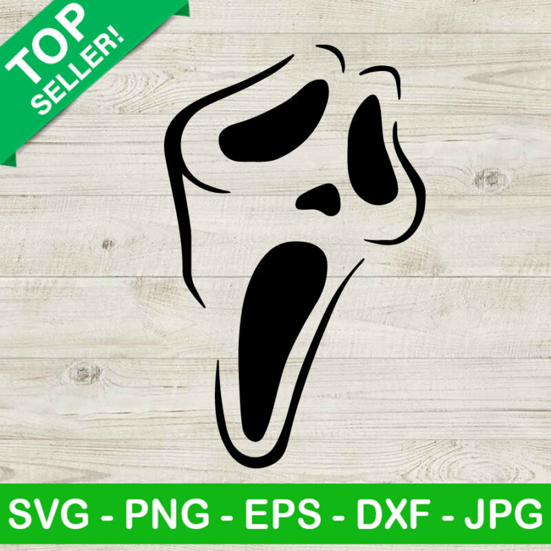 Ghostface Mask SVG, Horror Scream SVG, Horror Ghost Halloween SVG ...