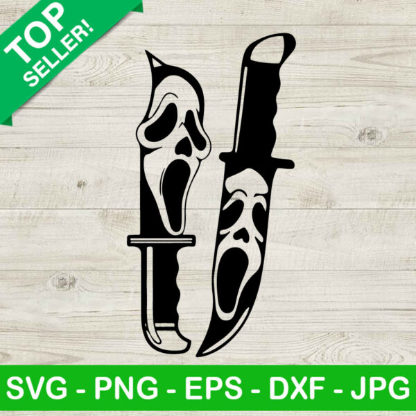 Horror Ghostface Knife SVG